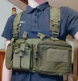Chest Rig Softair OD con Placard System Softair