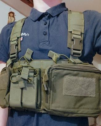 Chest Rig Softair OD con Placard System Softair