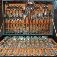 set posate da 12 completo in argento 800