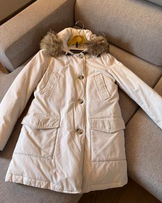 Parka donna bianco panna