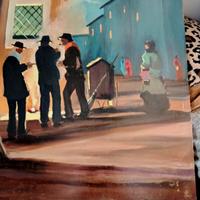 R.Natali - Gli spazzini intorno al fuoco 