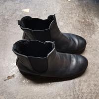 stivaletti in pelle grigi