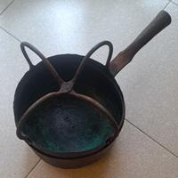 Scaldaletto in rame antico