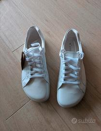Sneakers barefoot bianche in pelle 41