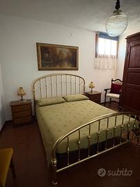 Letto matrimoniale in ottone Lipparini