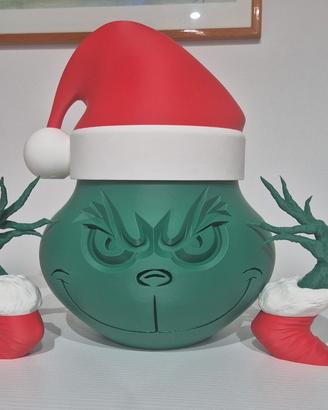 set the Grinch Natalizio stampato in 3D Addobbo 