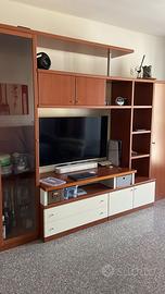 MOBILE SALOTTO CILIEGIO/BIANCO