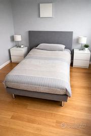  Letto Singolo 190 x 90 cm + materasso 