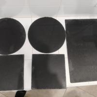 Taglieri o piatti da portata in ardesia neri