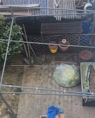 Gazebo in acciaio con telo mobile