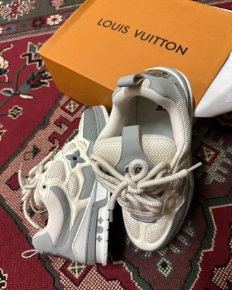 Sneakers Louis Vuitton LV Skate Bianco Grigio