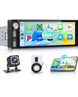 Autoradio android 1 din + telecamera dab carplay