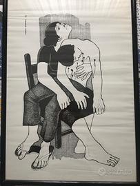 Cerezo Barredo 1982 - stampa madonna con bambino