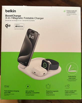 Caricatore Magsafe Belkin 3 in 1 Iphone