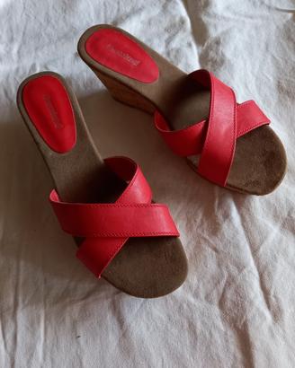 Sandalo donna rosso n.42.