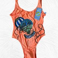 Costume intero vintage Off Limits arancione Tg 42