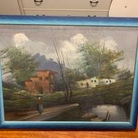 Quadro Paesaggio Vintage pittore Remiano