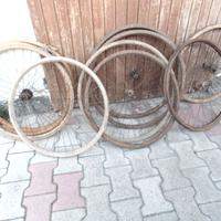 Cerchi misti in legno 8 da 26"  2 Da 28"