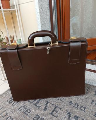borsa a cartella in pelle 