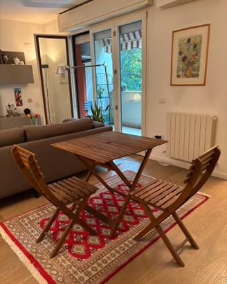 Set completo tavolo da giardino/terrazzo +2 sedie