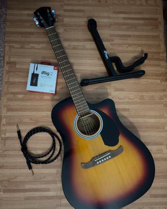 Fender acustica, irig 2 e cavalletto