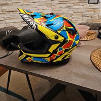 casco da cross enduro Airoh + maschera taglie S