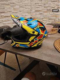 casco da cross enduro Airoh + maschera taglie S