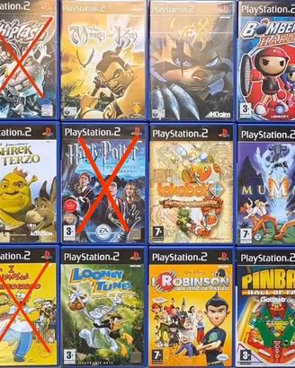Lotto 23 Giochi PS2 (venduti anche singolarmente)