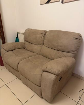 Divano e due poltrone tutto con sedute relax manua