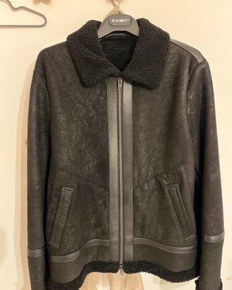 Giacca Shearling Nero Salvatore Santoro