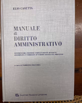 Manuale di diritto amministrativo - Casetta
