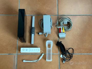 Nintendo Wii Nera Completa Testata