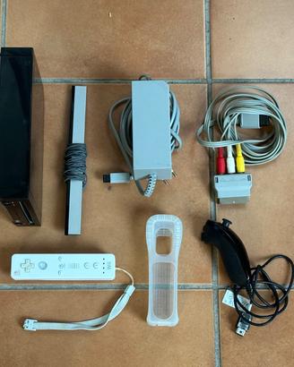 Nintendo Wii Nera Completa Testata
