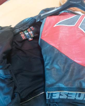 Tuta in pelle dainese spezzata TG 60