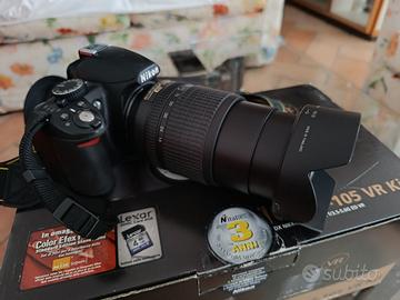 NIKON D3100 + 18/105 + BORSA tutto nuovo