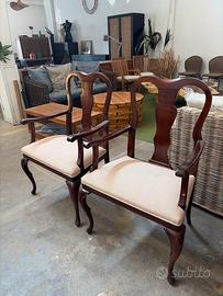 Poltrone legno imbottite