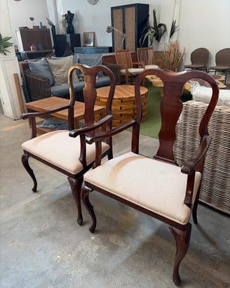 Poltrone legno imbottite