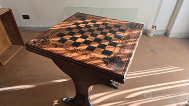 Tavolo da gioco Savonarola scacchi Tavolinetto