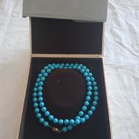 collana pasta di turchese