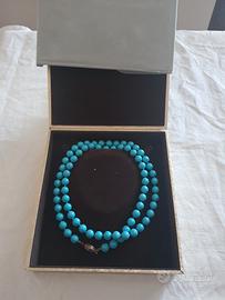 collana pasta di turchese