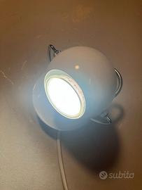 Lampada faretto orientabile metallo bianco