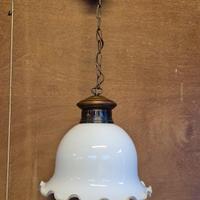 Lampadario anni 50 bianco 