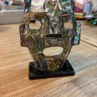 Maschera Maya in madreperla da collezione