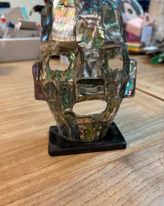 Maschera Maya in madreperla da collezione