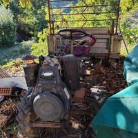 Motozappa con carrello trattore 4x4