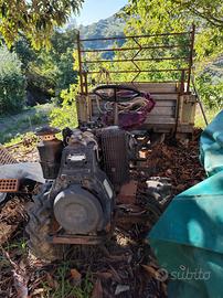 Motozappa con carrello trattore 4x4