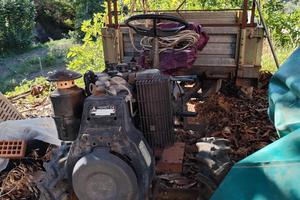 Motozappa con carrello trattore 4x4