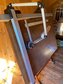 Tecnigrafo con tavolo in legno