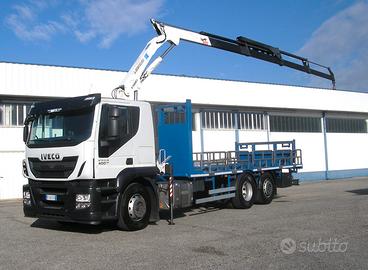 Iveco stralis 400 euro6 gru e cassone