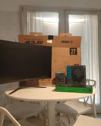 set postazione gaming